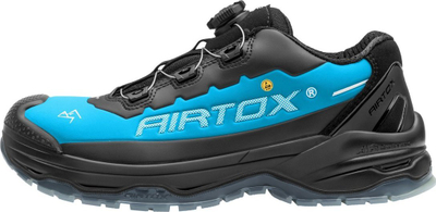 Këpucë sigurie Airtox TX22, të lehta, me rrotë për mbyllje, blu me të zezë, nr 45