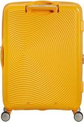 Куфер American Tourister SoundBox Medium, со проширување, 4 тркала, жолт
