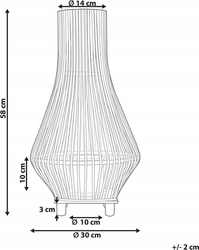 Lampë varëse Beliani Nattai, metal, 3 llamba, e bardhë me ari