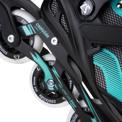 Patina inline Coolslide Roma 92800398266, rrota 84 mm 85A, kushineta ABEC 7, zi jeshile