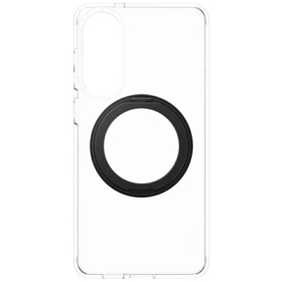 Футрола PanzerGlass CARE Feature Case Samsung Galaxy S25 Edge, проѕирна, со потпирач, црна
