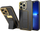 Mbrojtëse telefoni Hurtel New Kickstand Case për iPhone 12 Pro, silikoni, me stand, e zezë