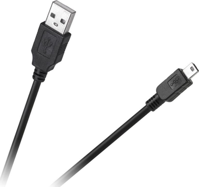 Kabllo USB Cabletech KPO3889-2, USB A në mini USB, 1.8m, e zezë
