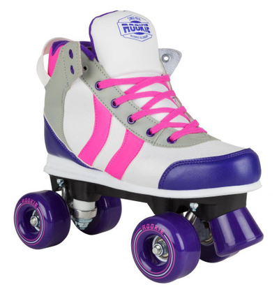 Patina kuatro Rookie Deluxe, ABEC 7, rrota 80A, rozë gri vjollcë