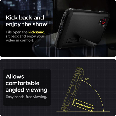 Mbrojtëse për telefon SPIGEN TOUGH ARMOR, GALAXY XCOVER 5, e zezë