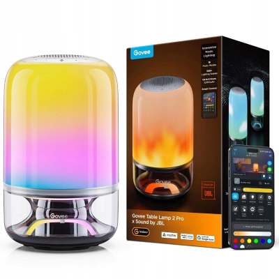 Ламба за маса Govee Table Lamp 2 Pro, RGBIC, Wi‑Fi Bluetooth, повеќебојна