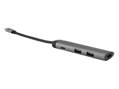 Hub USB C Verbatim 49140, HDMI 4K, 2x USB 3.0, gri