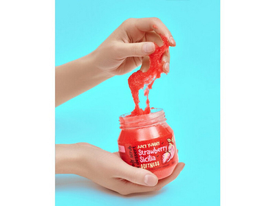 Skrab për trup Bisou Bio MonoLove Strawberry - Sicilia, 250 ml