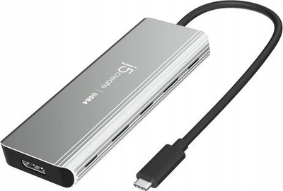 Hub USB J5create JCD401, USB4, Dual 4K, ngjyrë argjendtë