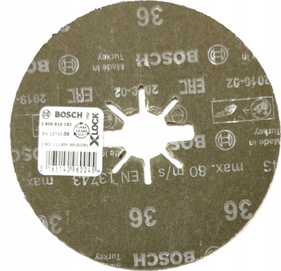 Disk bluarës Bosch X-LOCK R574 Best for Metal, 125mm, granulë G36