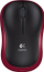 Maus Logitech M185, wireless, USB, i zi dhe i kuq