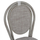 Karrige alumini stil bambuje, textilene, 45×57×88 cm (HM5109), gri