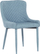 Set karrigesh për ngrënie SOLANO, 2 copë, me tapiceri stofi, blu turquoise