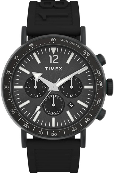 Orë dore për meshkuj Timex, e zezë