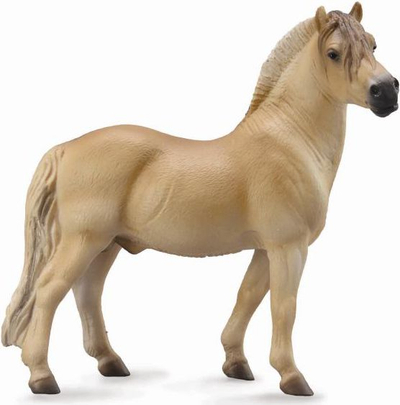 Figurinë kalë Collecta Fjord Stallion, lodër koleksionuese, kaf i kaftë