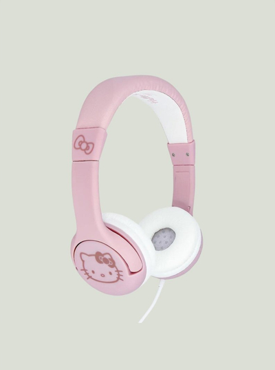 Kufje për kalamoj OTL Hello Kitty Moulded Ears, 3.5mm, 85 dB, rozë me të bardhë