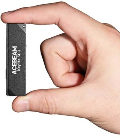 Dritë për çelësa AceBeam Keylite, 500 lumen, USB C, alumin