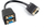 Ndarës Lanberg (AD-0020-BK) VGA - VGA x2, 20cm