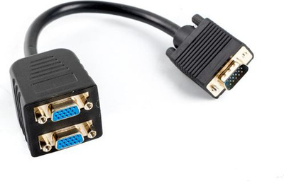 Ndarës Lanberg (AD-0020-BK) VGA - VGA x2, 20cm