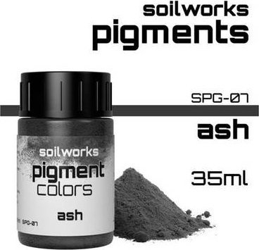 Pigment për modelim Soilworks Ash SPG 07, 35ml, gri e errët