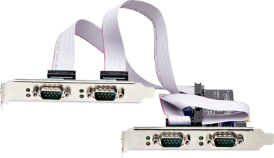 Karta serike StarTech.com PEX4S1050LP, PCI Express, 4 porta RS232 RS422 RS485, low profile
