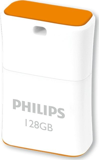 USB memorie Philips Pico Edition, 128GB, USB 2.0, portokalli