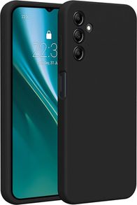 Mbështjellëse Etteri Silicone Case, Galaxy A14, e zezë