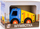 Дрвена играчка камион Daffi Dump Truck, гумени тркала, за деца 3+