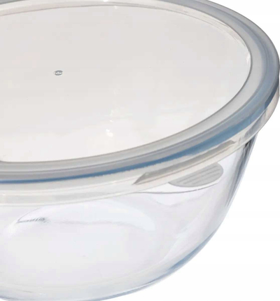 Enë qelqi 5five Simply Smart Glass Bowl With Lid, 2.7L, transparente