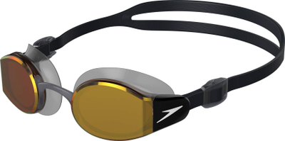 Очила за пливање Speedo Mariner Pro Mirror, огледални леќи, заштита UV400, црни