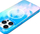 Futrollë Prodigee Pampas për iPhone 16, transparente, që rri mirë në goditje, blu pastel