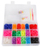 Креативен сет Loombox Girls, 1443 парчиња, повеќебојни ластичиња loomband, проѕирна пластична кутија