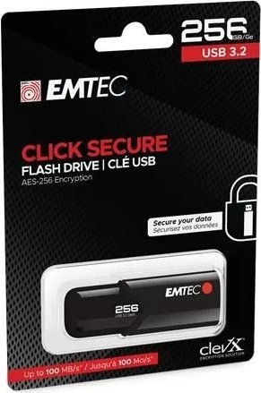 USB fleš Emtec B120 Click Secure, 256GB, USB 3.2, i zi
