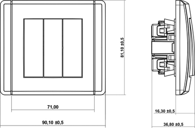 Lidhës elektrik Karlik Flexi (FWP-7), i bardhë