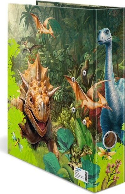 Dosje kartoni Herma A3 me goma, me dinosaurë, shumëngjyrëshe