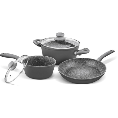 Set tenxhere Lamart LT1177, 5 pjesë, e hirtë
