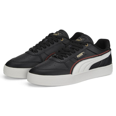 Atlete Puma Caven Dime FC M 38638002, lëkurë, SoftFoam+, të zeza me të bardhë