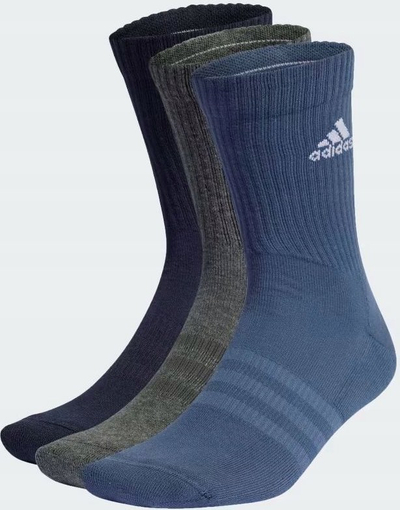 Çorape Adidas Performance Cushioned Crew Socks 3PP IP2634, set me 3 palë, sportive, me ngjyra neutrale