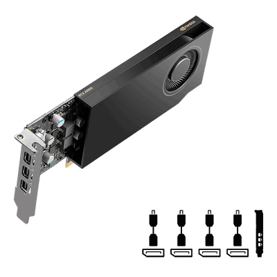 Kartë grafike PNY NVIDIA RTX A1000, 8GB GDDR6, low profile