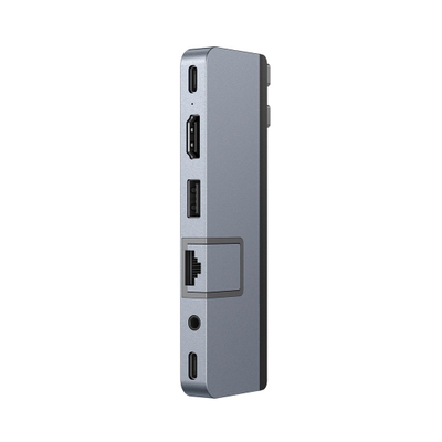 Dock USB C HyperDrive DUO PRO HD575BUGL, 7 në 2, Thunderbolt 4, gri