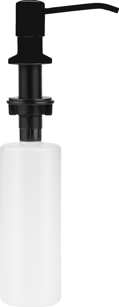 Диспенсер за течност за мијалник Invena, 0.5L, инокс челик, црн мат