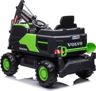Ekskavator elektrik për fëmijë Lean Cars Volvo DK-VE888, 12V, 3 shpejtësi, jeshil