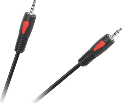 Kabllo audio Campari Jack 3.5mm mashkull mashkull, 1m, e zezë