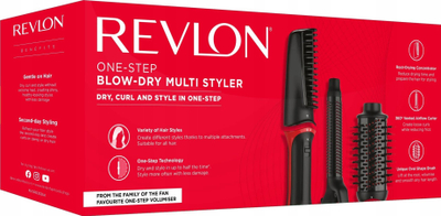 Stilues flokësh Revlon One-Step Blow-Dry Multi Styler, 2 në 1, i zi