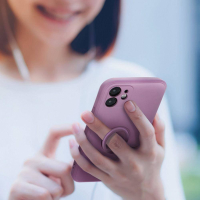 Kapak telefoni Roar Futera Amber për iPhone 13 Pro, TPU, me unazë mbajtëse, vjollcë mat