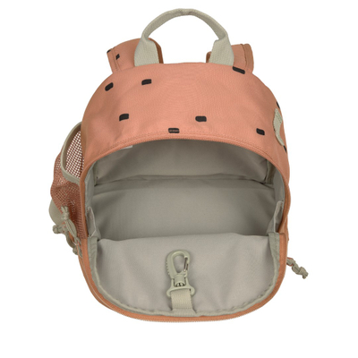 Çantë shpine për fëmijë Lässig Mini Backpack Happy Prints, xhep i izoluar, rezistente ndaj ujit, ngjyrë karameli