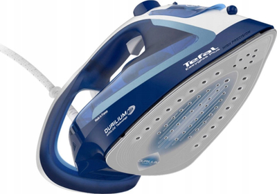 Hekur me avull Tefal Easygliss 2 FV5735E0, avull automatik, shollë Durilium Airglide, blu