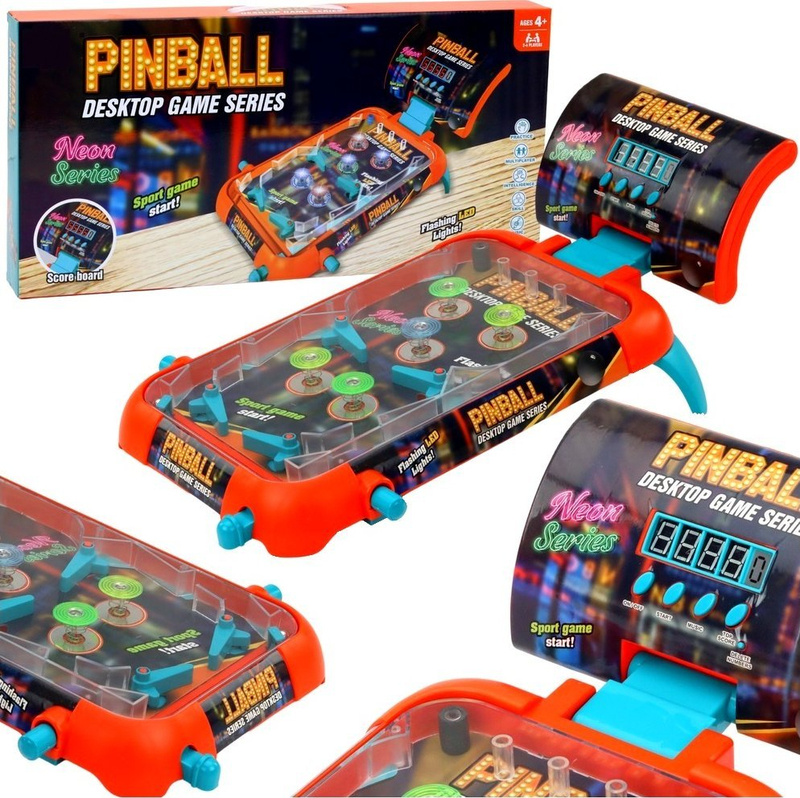 Loja tavolinë Pinball Flipper, lojë arcade, në polonisht, shumëngjyrëshe