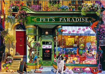 Puzzle Trefl Tea Time Pets Paradise, 1000 pjesë, shumëngjyrësh
