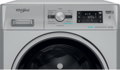 Lavatriçe–thanëse Whirlpool FFWDB 964489 SBSV EE, 9+6kg, motor inverter, argjend